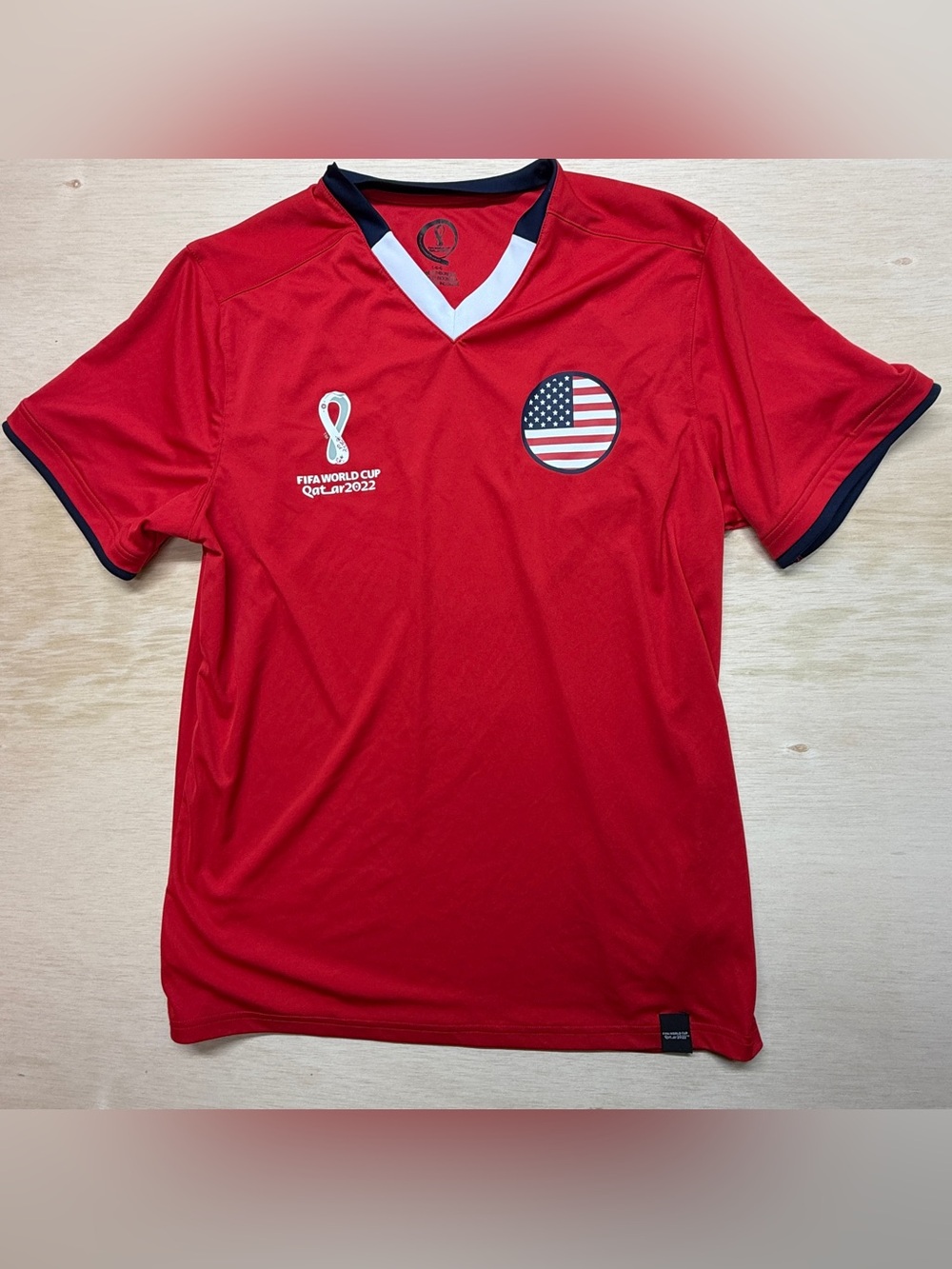 Fifa World Cup Qatar 2022 Red Jersey, Size Large